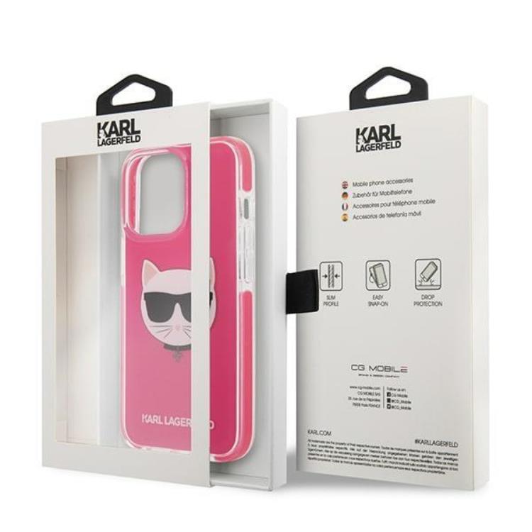 KARL LAGERFELD Karl Lagerfeld Mobilskal till iPhone 13 Pro Max Choupette Head