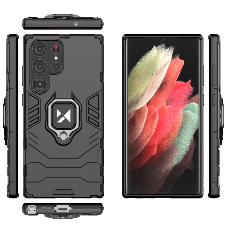 Wozinsky Wozinsky Mobilskal till Galaxy S23 Ultra Ringhållare - Svart