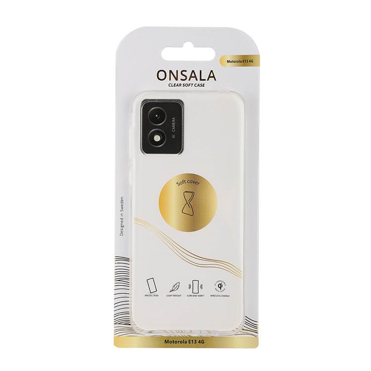 Onsala Onsala Mobilskal till Motorola Moto E13 4G TPU - Transparent