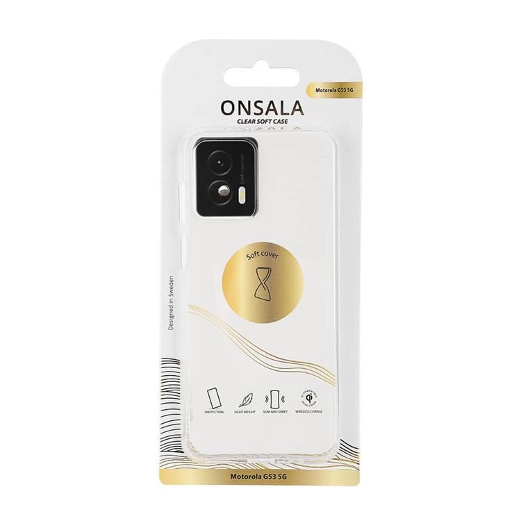 Onsala Onsala Mobilskal till Motorola Moto G53 5G TPU - Transparent