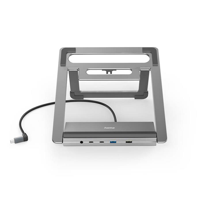 Hama Hama USB-C Dockningsstation 12in1 - Svart
