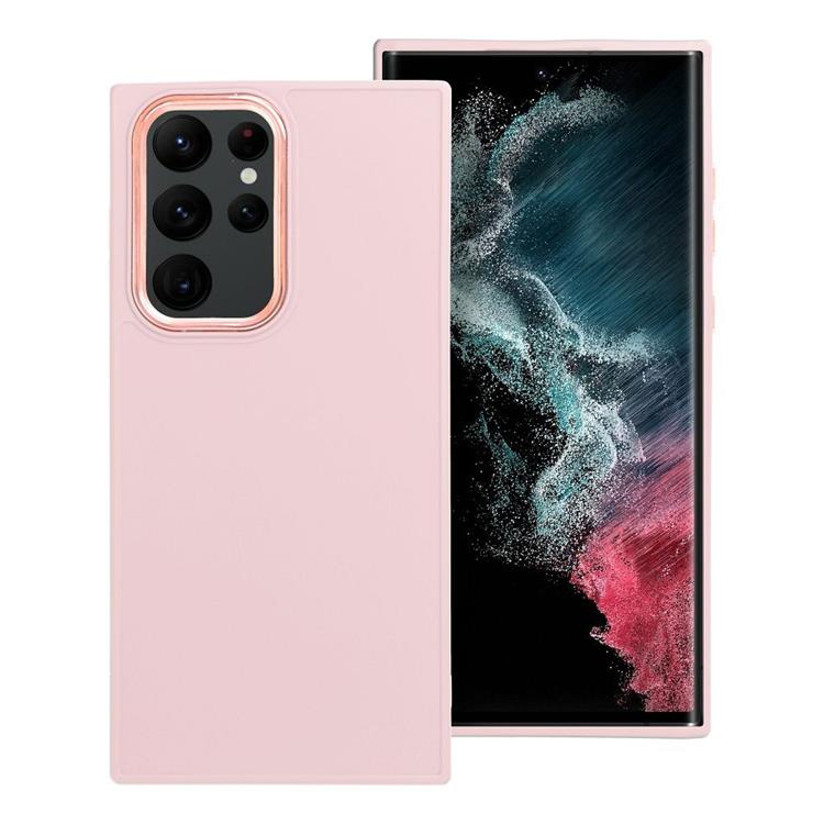 OEM Mobilskal till Galaxy S22 Ultra Frame - Powder Rosa