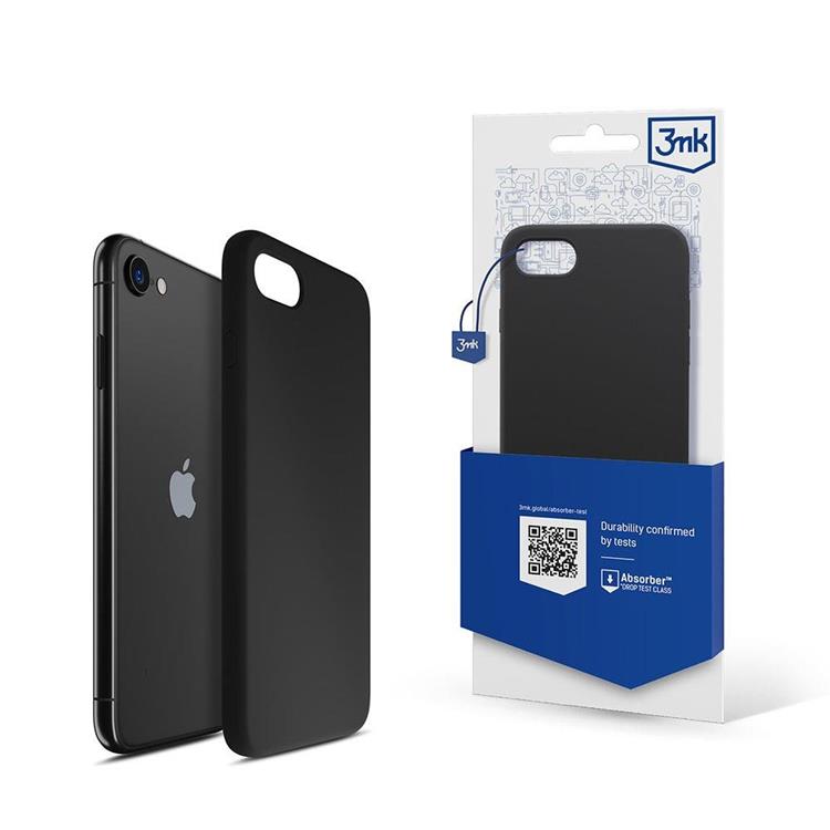 3MK 3MK Mobilskal till iPhone 7/8/SE (2020/2022) Silicone - Svart
