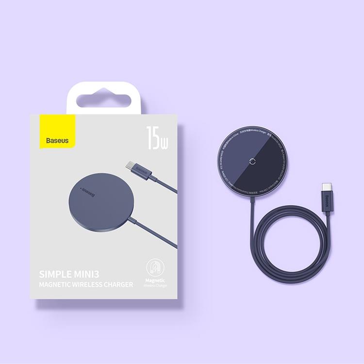 BASEUS Baseus MagSafe Trådlös Laddare Simple Mini3 - Blå