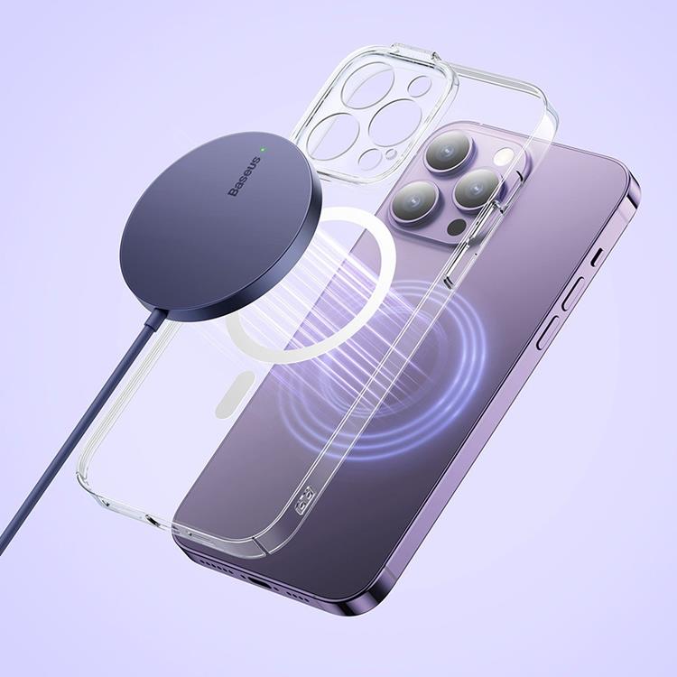 BASEUS Baseus MagSafe Trådlös Laddare Simple Mini3 - Lila