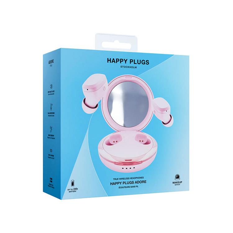 Happy Plugs Happy Plugs Hörlur Adore - Rosa