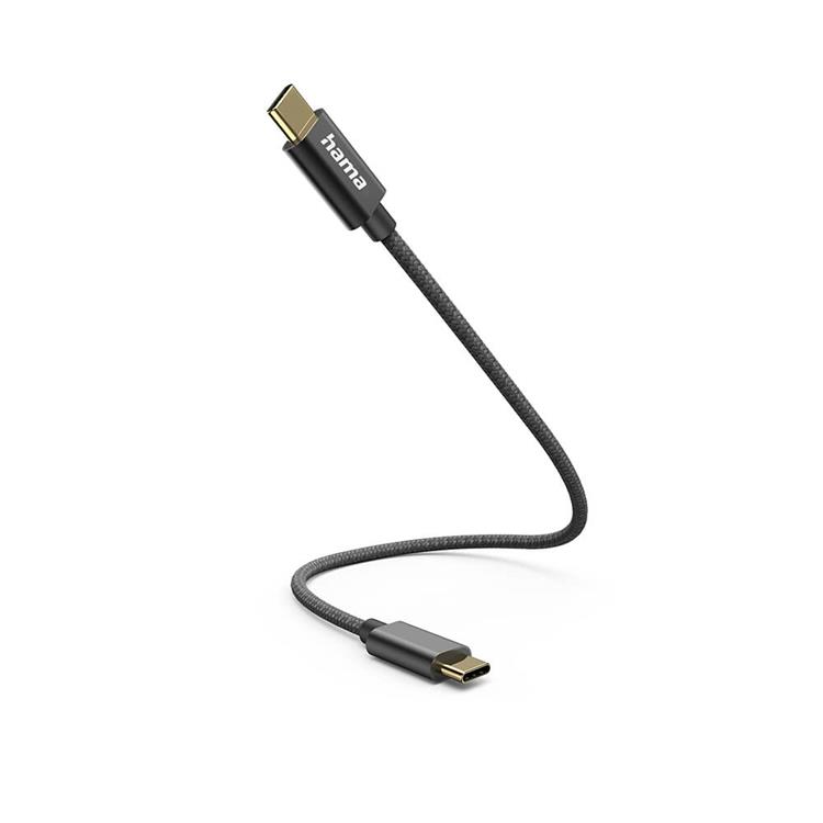 Hama Hama USB-C till USB-C kabel 0.2m - Svart