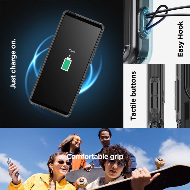 Spigen Spigen Mobilskal till Sony Xperia 10 V Ultra Hybrid Zero One