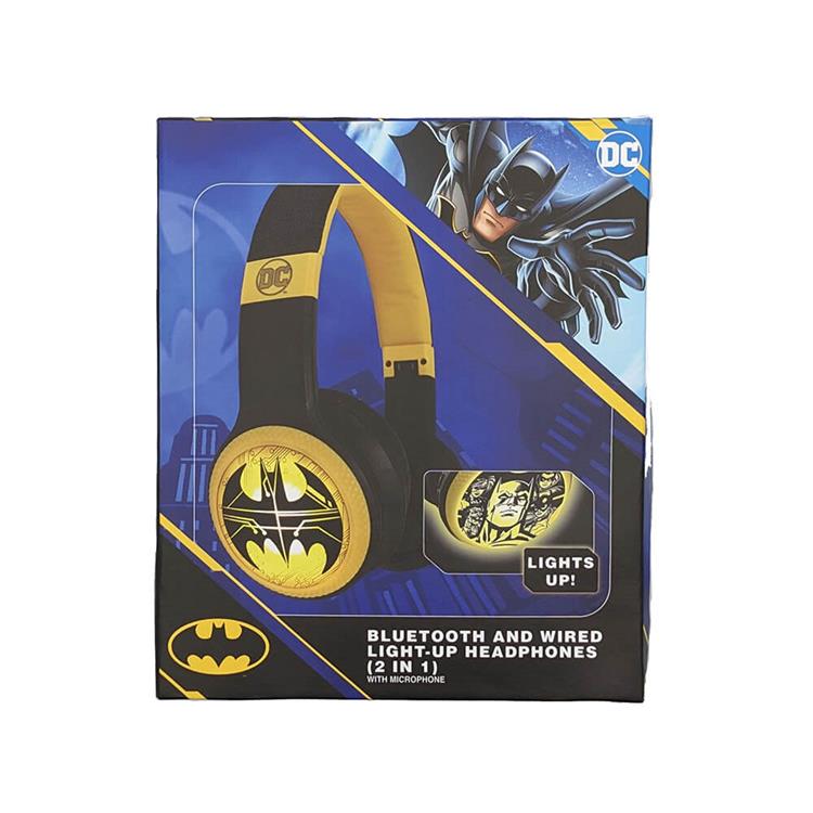 BATMAN Batman Hörlur Trådlös LED On-Ear