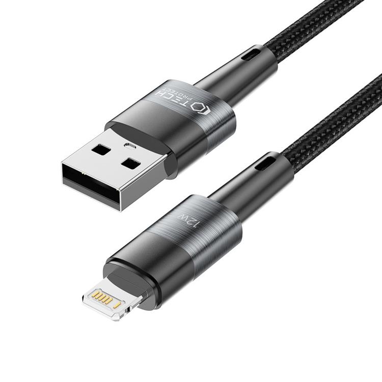 Tech-Protect Tech-Protect USB-A till Lightning kabel Ultraboost 2m - Grå