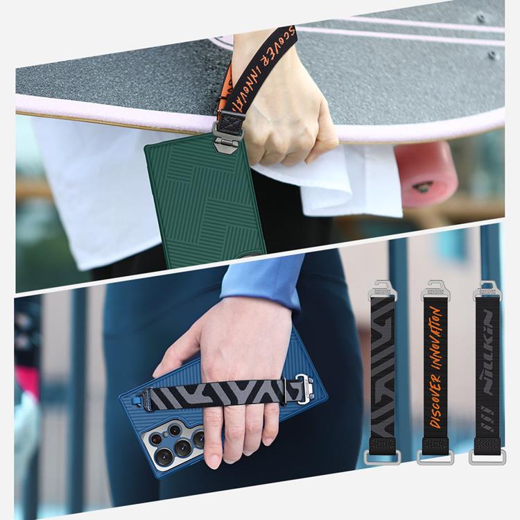 Nillkin Nillkin Mobilskal till Galaxy S23 Ultra Med Wrist Strap - Blå