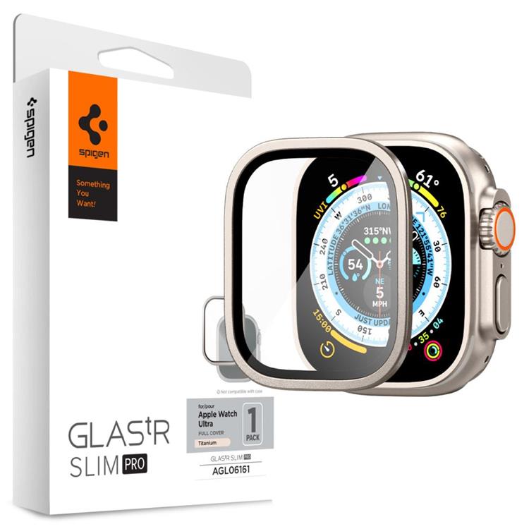 Spigen Spigen Apple Watch Ultra (49 mm) Härdat Glas Skärmskydd