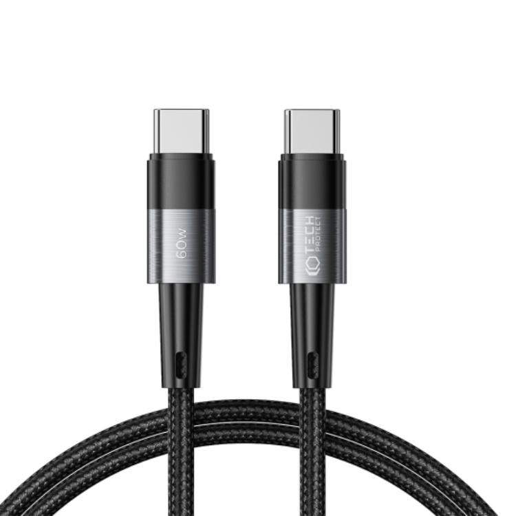 Tech-Protect Tech-Protect USB-C till USB-C kabel Ultraboost 1m - Grå
