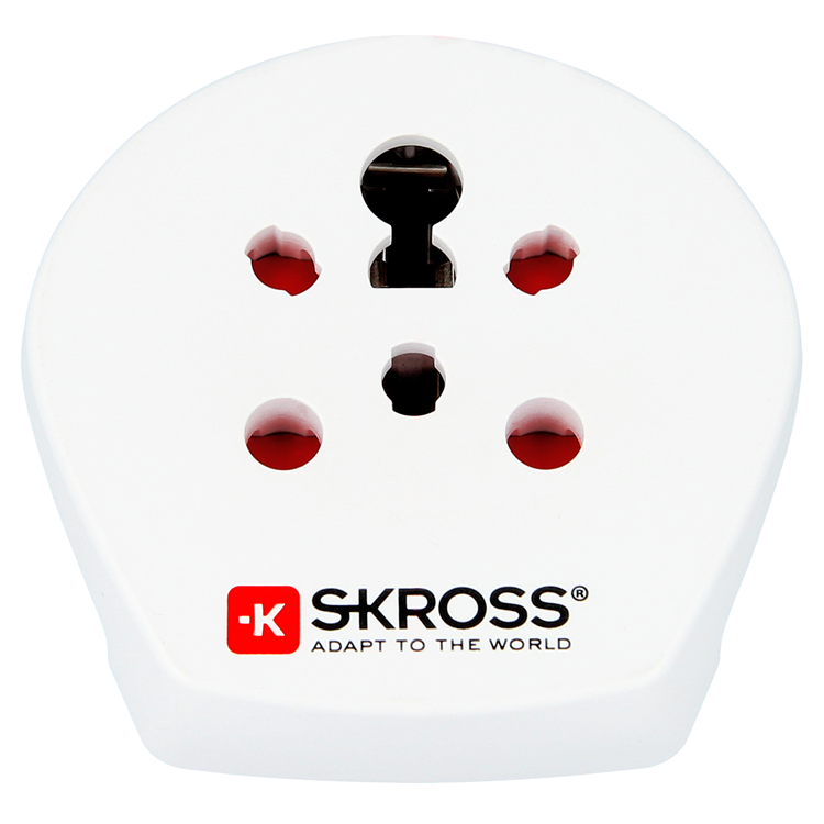 SKROSS SKross El-Adapter Indien/DK till Eur - Vit
