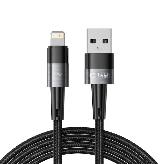 Tech-Protect Tech-Protect USB-A till Lightning kabel Ultraboost 2m - Grå