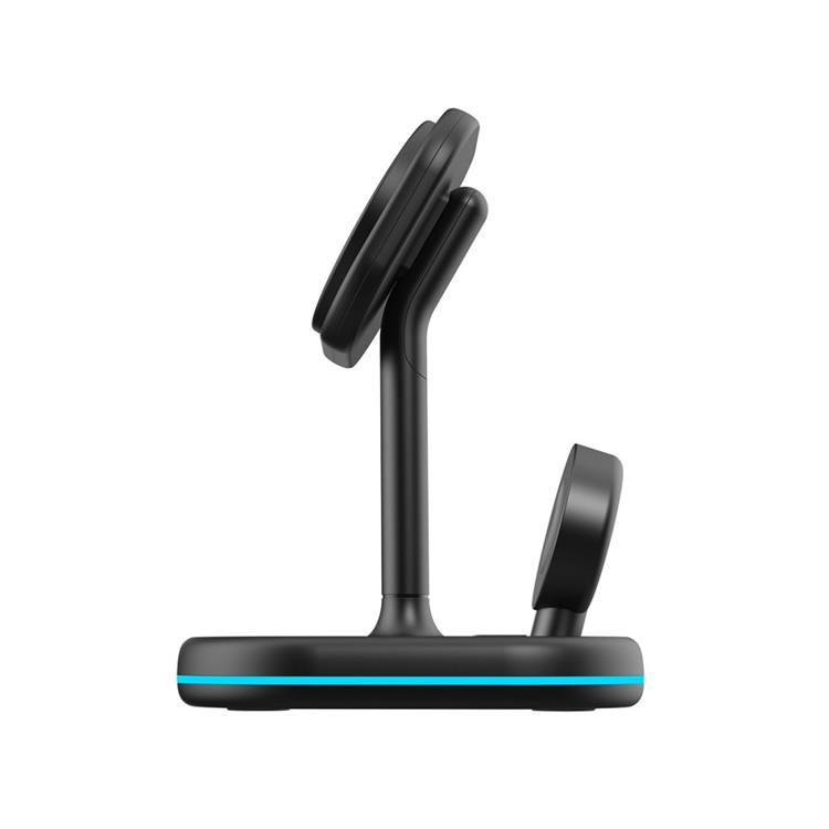 Tech-Protect Tech-Protect 3-in-1 Trådlös Laddare Magsafe iPhone Apple Watch AirPods - Svart