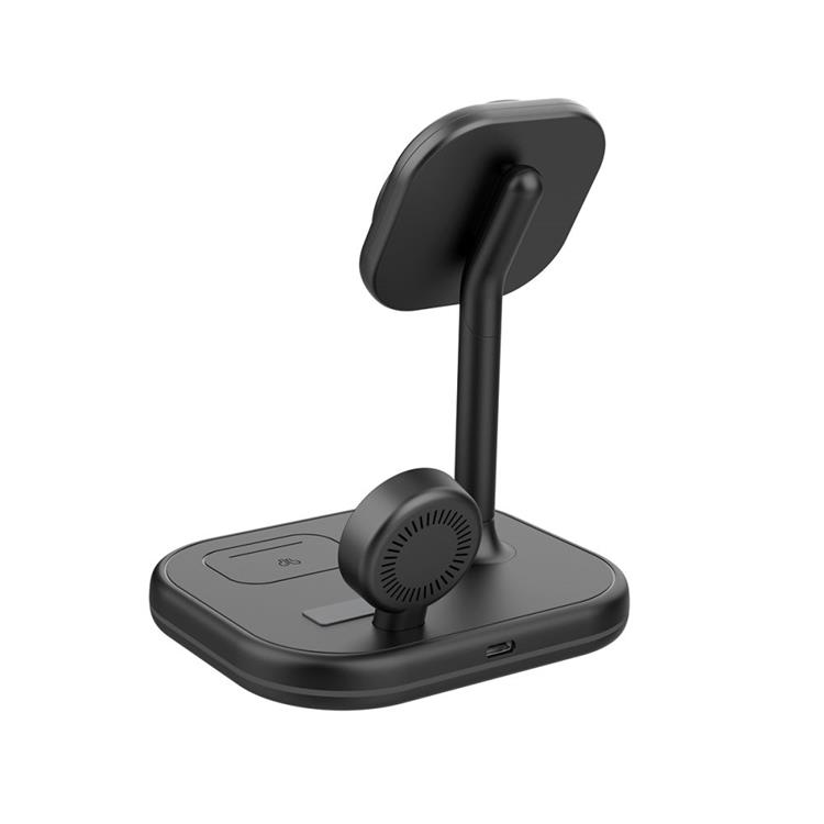 Tech-Protect Tech-Protect 3-in-1 Trådlös Laddare Magsafe iPhone Apple Watch AirPods - Svart