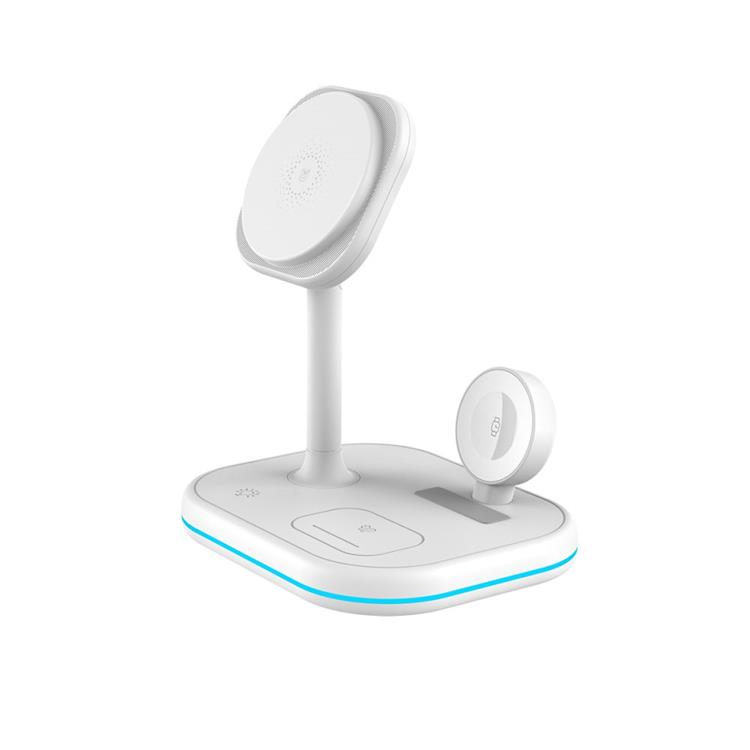 Tech-Protect Tech-Protect 3-in-1 Trådlös Laddare Magsafe iPhone Apple Watch AirPods - Vit