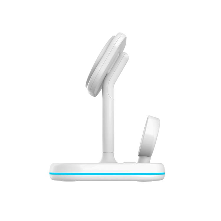 Tech-Protect Tech-Protect 3-in-1 Trådlös Laddare Magsafe iPhone Apple Watch AirPods - Vit