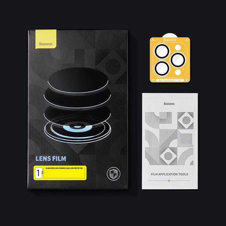 BASEUS Baseus iPhone 12 Pro/11 Pro Kameralinsskydd i Härdat Glas