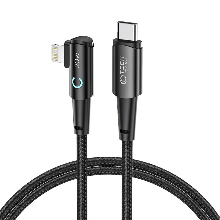 Tech-Protect Tech-Protect USB-C till Lightning kabel Ultraboost 1m - Svart