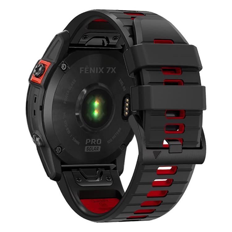 Tech-Protect Tech-Protect Garmin Fenix 5X/6X/7X Armabnd - Svart/Röd