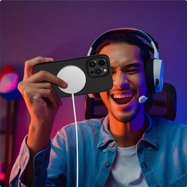 Tech-Protect Tech-Protect Mobilskal till iPhone 15 Magsafe Silikon - Svart