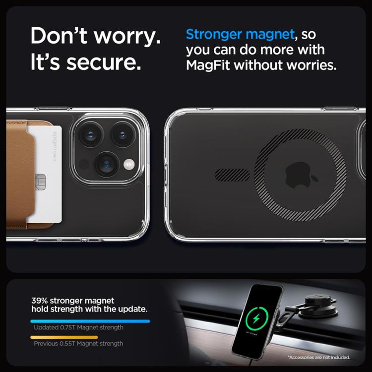 Spigen Spigen Mobilskal till iPhone 15 Pro Max Magsafe Hybrid - Carbon Fiber