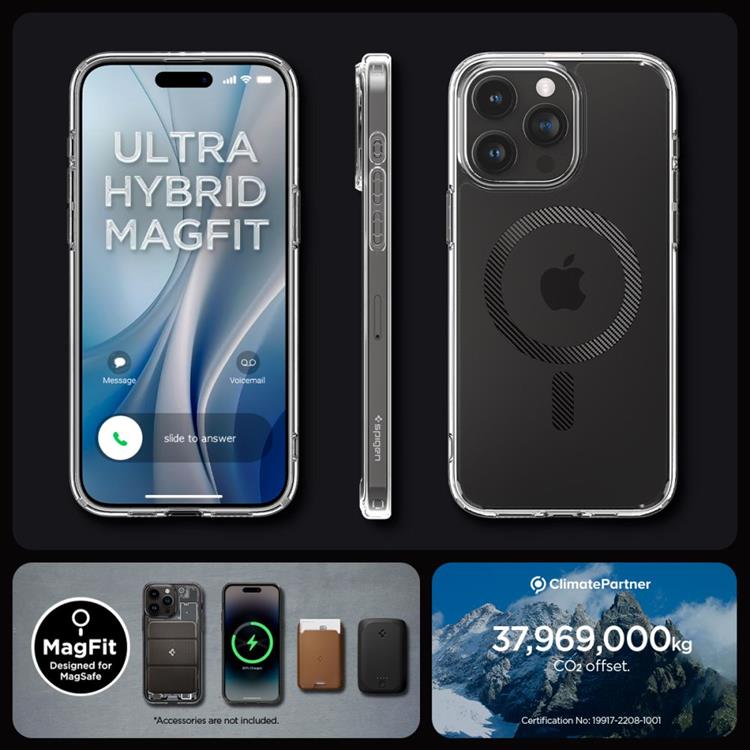 Spigen Spigen Mobilskal till iPhone 15 Pro Max Magsafe Hybrid - Carbon Fiber