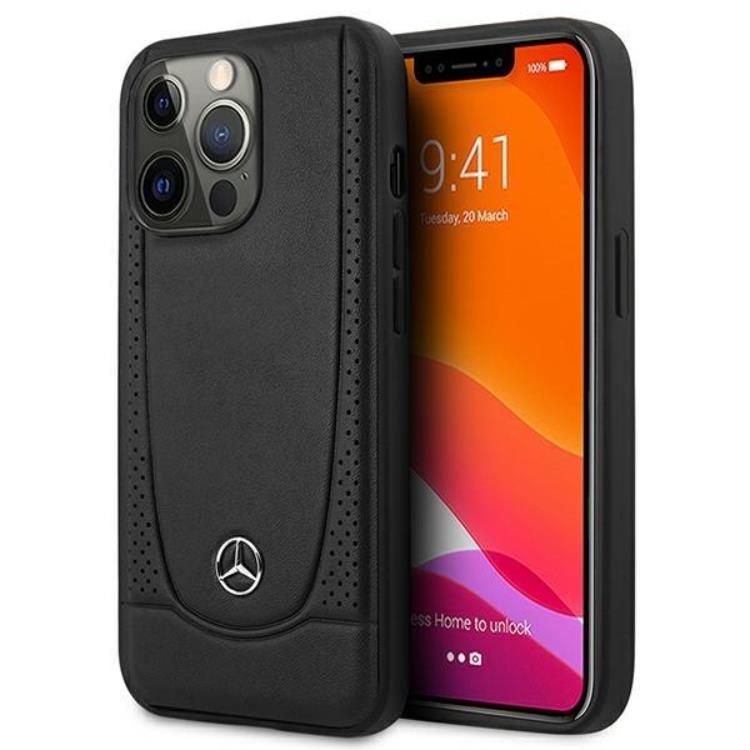 Mercedes Mercedes Mobilskal till iPhone 15 Pro Max Läder Urban - Svart