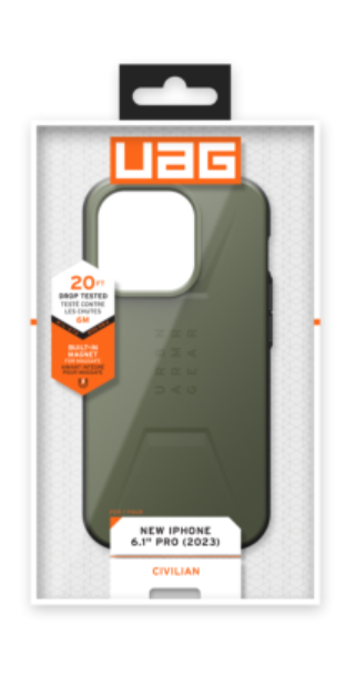 UAG UAG Mobilskal till iPhone 15 Pro Magsafe Civilian - Olive