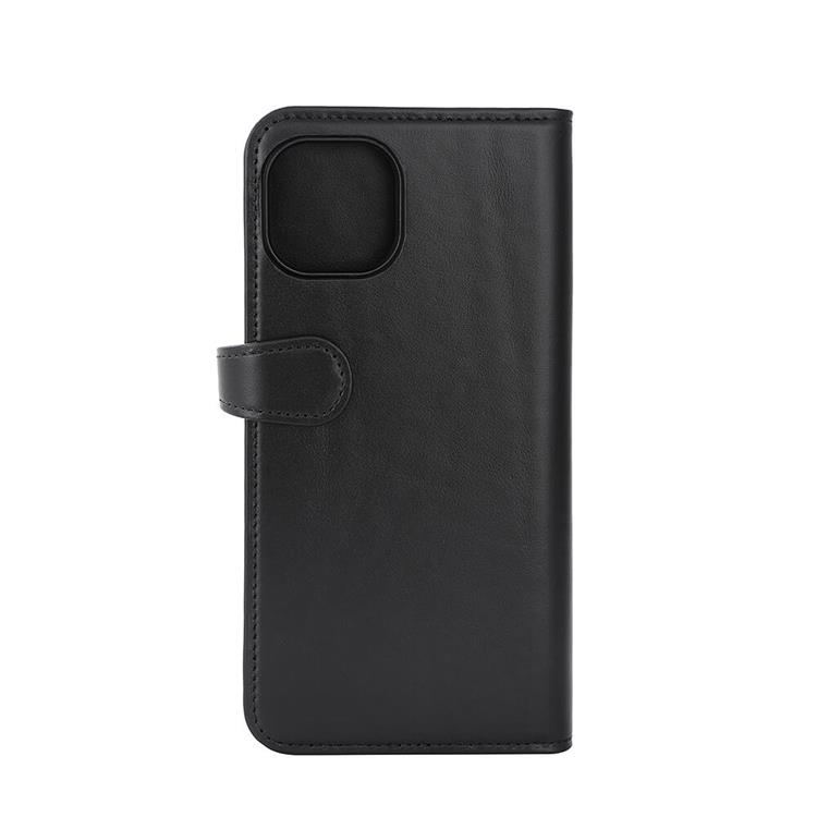 BUFFALO BUFFALO äkta läder iPhone 15 Plus Plånboksfodral 3 Kort Magsafe - Svart