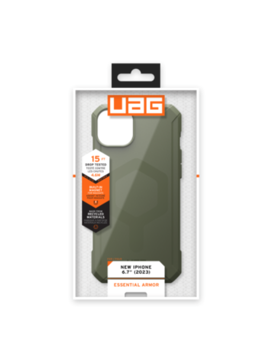 UAG UAG Mobilskal till iPhone 15 Plus Magsafe Essential Armor - Olive Drab
