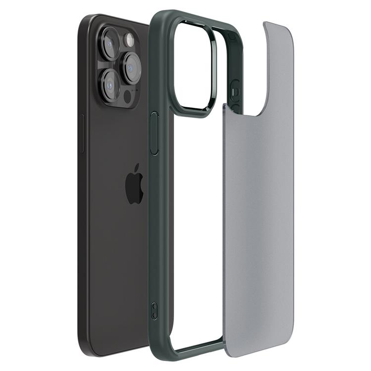 Spigen Spigen Mobilskal till iPhone 15 Pro Max Ultra Hybrid - Mörkgrön