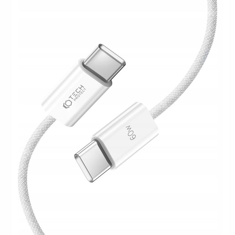 Tech-Protect Tech-Protect USB-C till USB-C Kabel (100cm) Ultraboost Classic - Vit