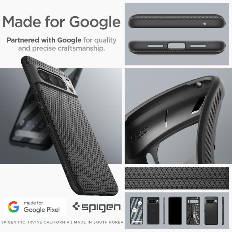 Spigen Spigen Google Pixel 8 Pro Mobilskal Liquid Air - Matte Svart