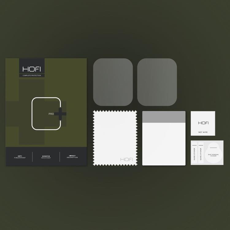 Hofi [2-Pack] Hofi Apple Watch 4/5/6/7/8/SE (40/41mm) Skärmskydd Pro+