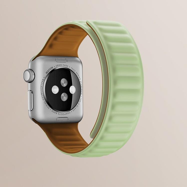 OEM Apple Watch 2/3/4/5/6/SE (38/40/41mm) Armband Magnetic Strap - Blå