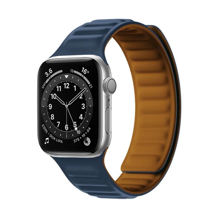OEM Apple Watch 2/3/4/5/6/SE (38/40/41mm) Armband Magnetic Strap - Blå