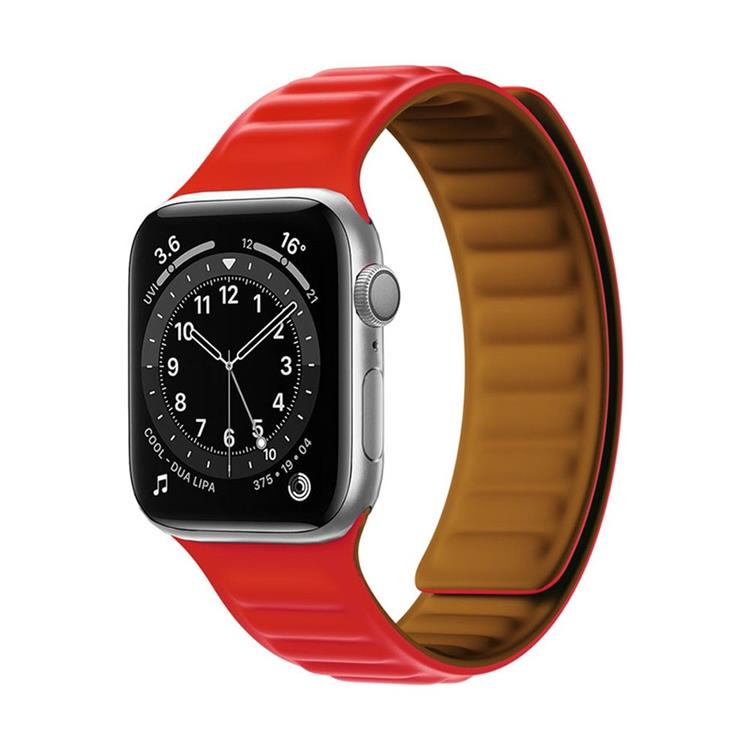 OEM Apple Watch 2/3/4/5/6/SE (38/40/41mm) Armband Magnetic Strap - Röd
