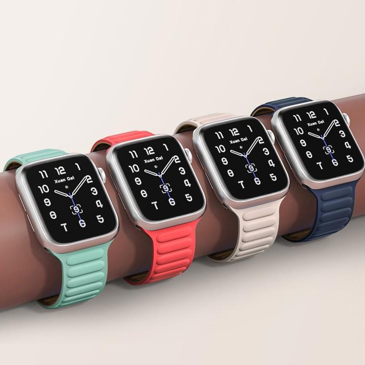 OEM Apple Watch 7/8 (45mm) Armband Magnetic Strap - Röd