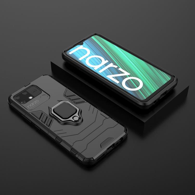 OEM Realme Narzo 50A Skal Ring Armor - Svart