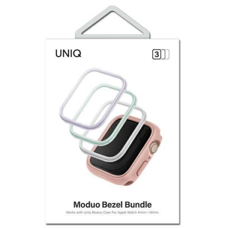 UNIQ [3-Pack] Uniq Apple Watch 4/5/6/7/8/SE (40/41mm) Härdat Glas Skärmskydd