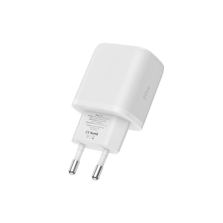 Tech-Protect Tech-Protect Väggladdare Lightnin 20W Lightning Kabel - Vit