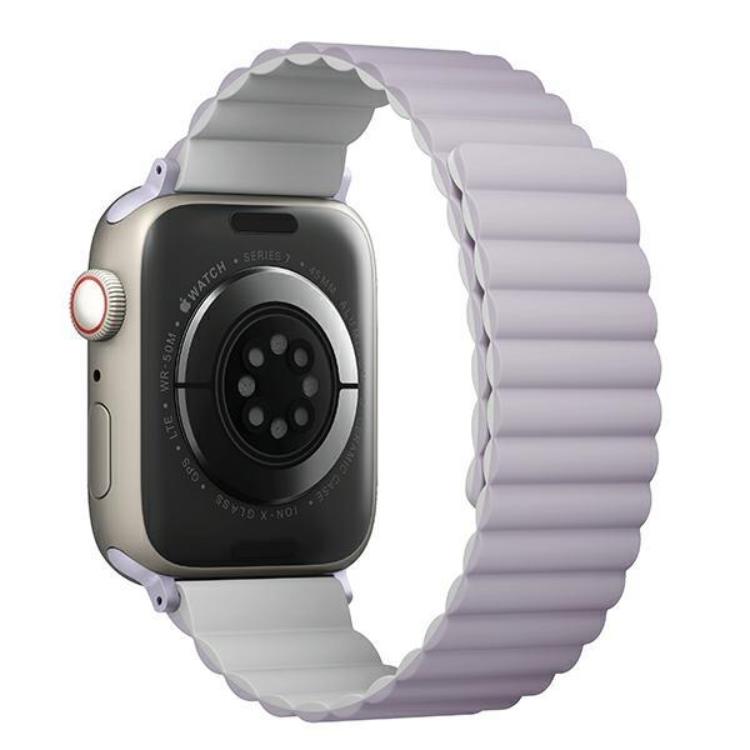 UNIQ Uniq Apple Watch 4/5/6/7/8/SE/SE2 (38/40/41mm) Armband Reversible Magnetic - Vit