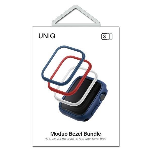 UNIQ [3-Pack] Uniq Apple Watch 4/5/6/7/8/SE (44/45mm) Härdat Glas Skärmskydd