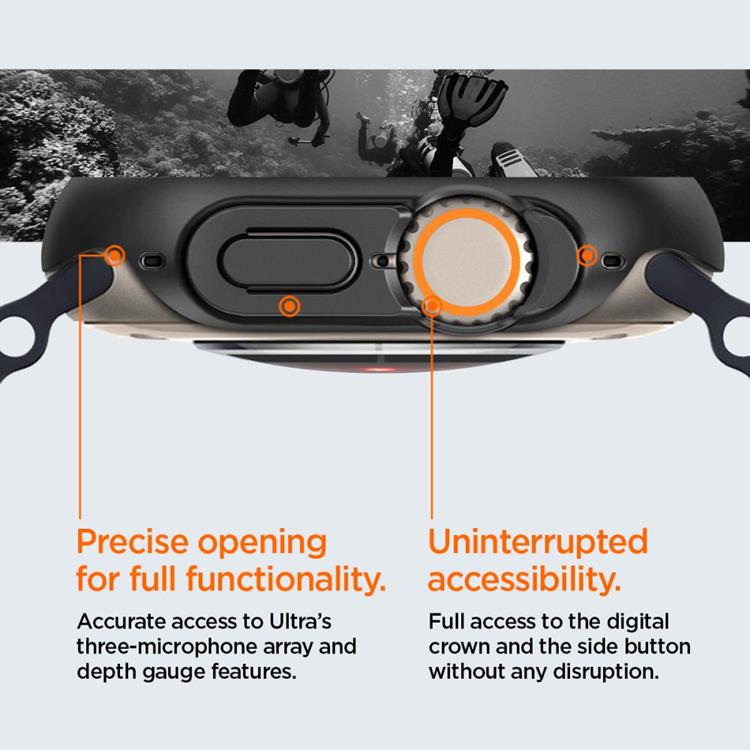 Spigen Spigen Apple Watch Ultra (49mm) Skal Thin Fit - Svart