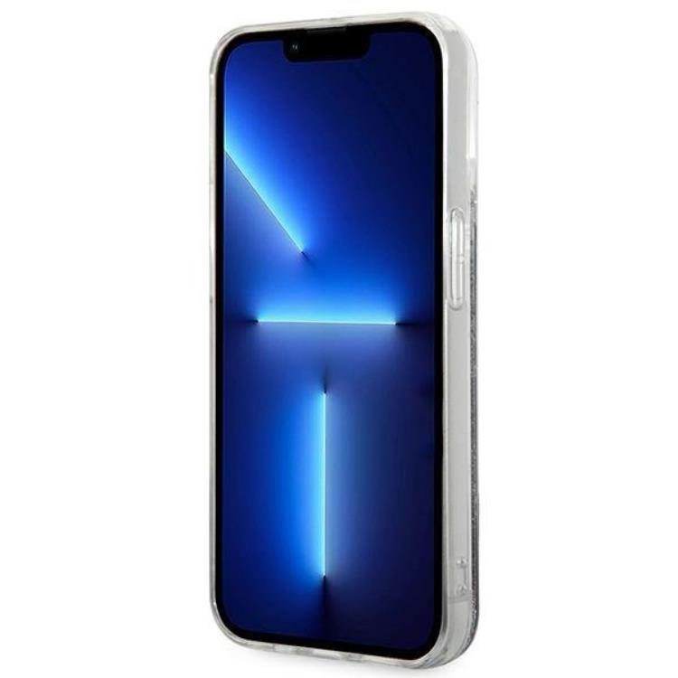 KARL LAGERFELD Karl Lagerfeld iPhone 14 Pro Max Skal Liquid Glitter Monogram - Svart