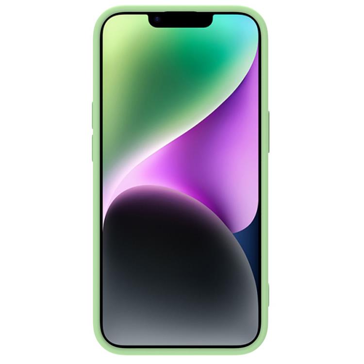 Nillkin Nillkin iPhone 14 Plus Skal CamShield Silky Silicone - Grön
