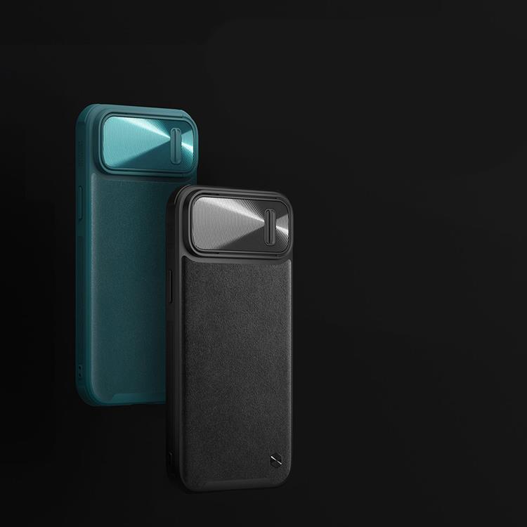 Nillkin Nillkin iPhone 14 Skal CamShield Läder S - Svart